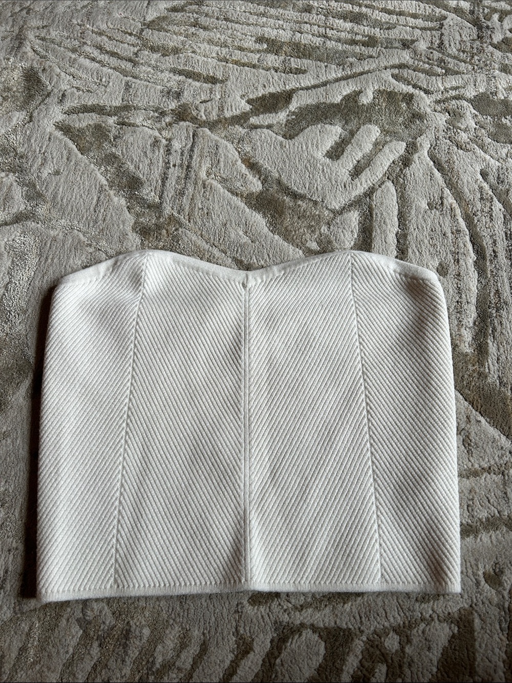aerie Off White Knit Tube Top